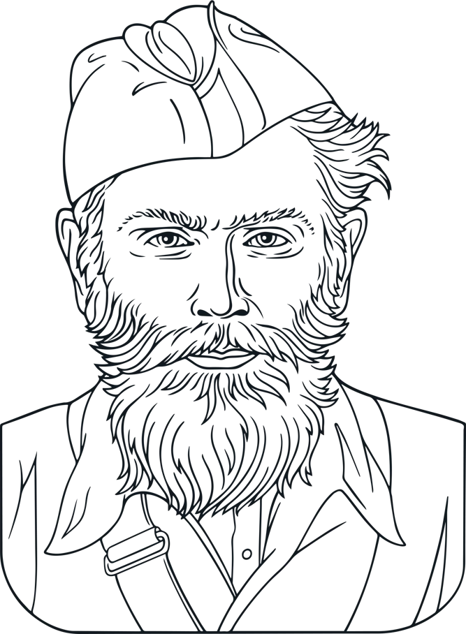 Тарас Боровець «Бульба» портрет